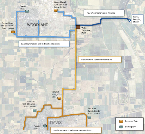 Davis-Woodland project map